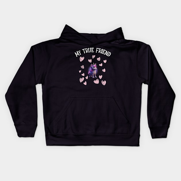 My true friend Kids Hoodie by Clearyield